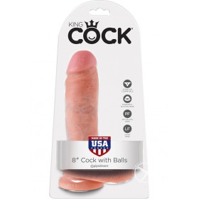 King Cock 8 Cock W/balls Flesh