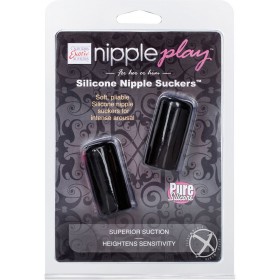 Nipple Play Silicone Nipple Suckers Black