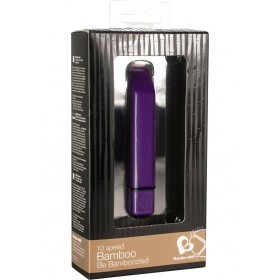 Bamboo 10 Speed Mini Vibrator Waterproof Purple 3.75 Inch