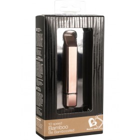 Bamboo 10 Speed Mini Vibrator Waterproof Rose Gold 3.75 Inch