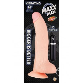 Maxx Men Vibe Curved Dong 9 Flesh