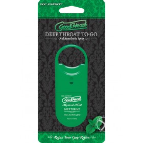 Goodhead Deep Throat To Go Oral Anesthetic Spray Mint .33 oz