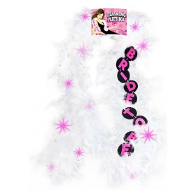 Flashing Bride To Be White Boa