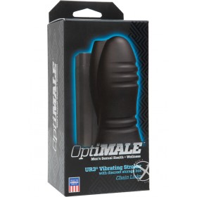 OptiMale UR3 Stroker Chain Links Textured Masturbator Black