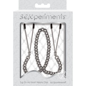 Sexperiments Tug On My Jeart Adjustable Nipple Clips w/ Chain