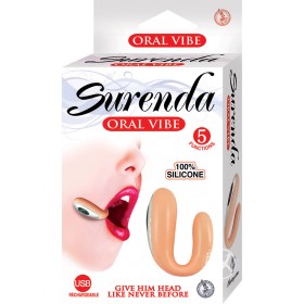Surenda Oral Vibe Rechargeable 5 Function Flesh 2.25 Inch