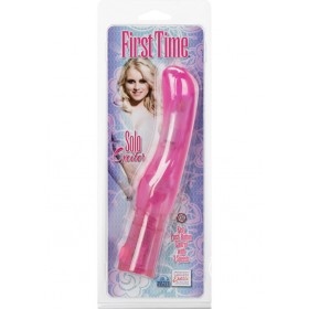 First Time Solo Exciter Vibrator Waterproof Pink 5.25 Inch