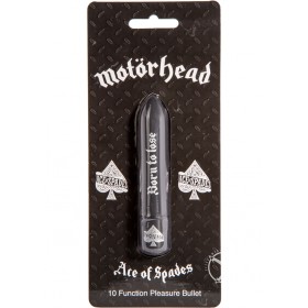 Motorhead Ace Of Spades 10 Function Pleasure Bullet Black 3.75 Inch