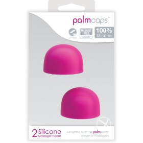Palm Caps Silicone Massager Heads Pink 2 Each Per Set
