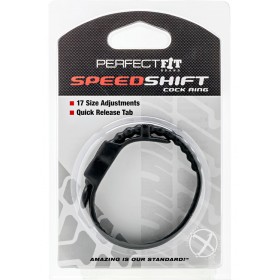 Perfect Fit Speed Shift Adjustable Cock Ring Black