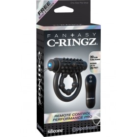 Fantasy C Ringz Remote Control Performance Pro Cockring Black