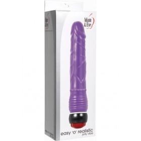 Adam and Eve Easy O Realistic Jelly Vibe Purple 8.5 Inch