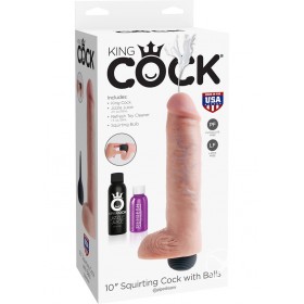 King Cock 10 Squirtin Cock/balls Flesh