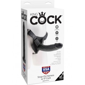 King Cock Strap On Harness 9 Cock Black