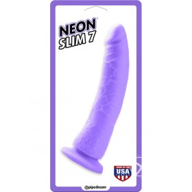 Neon Slim 7 Dildo Purple