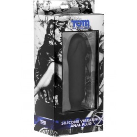 Tom Of Finland Silicone Vibrating Anal Plug Black 6 Inch