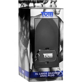 Tom Of Finland XL Silicone Anal Plug Black 5.5 Inch