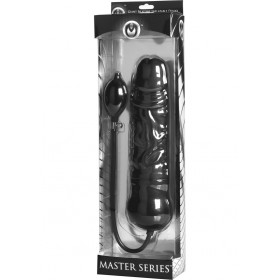 Master Series Leviathan Giant Inflatable Dildo w/ Internal Core Black 13.5 Inch