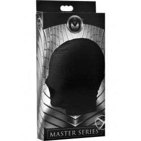 Master Series Disguise Open Mouth Padded Hood Mask Black