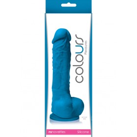Colours Pleasures Silicone Dong Blue 5 Inch