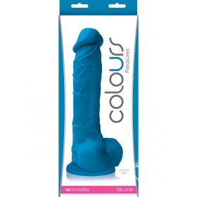 Colours Pleasures Silicone Dong Blue 8 Inch