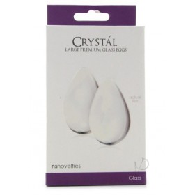 Crystal Glass Egg Large Clr(disc)