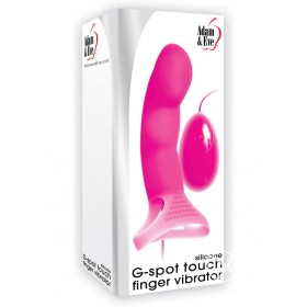 Adam & Eve G Spot Touch Finger Vibrator Pink 5 Inch