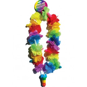 Rainbow Light Up Flower Pecker Necklace