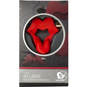 Rocks Off 40 Lixxx 7 Speed Vibrating Silicone Cockring Red