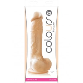 Colours Pleasures Silicone Dong White 8 Inch