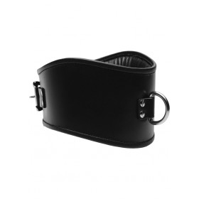 Padded Leather Lock Posture Collar
