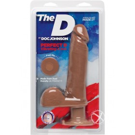 The Perfect D Vibrating 8 Inch Caramel