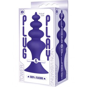 The 9 Plug and Play Silicone Tower Plum