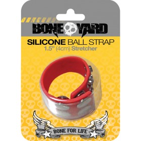 Boneyard Silicone Ball Strap Red