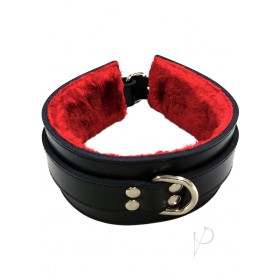 Rouge Fur Collar Black/red