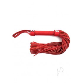 Rouge Short Leather Flogger Red