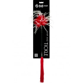 Whipper Tickler Feather And Rubber Tickler Red