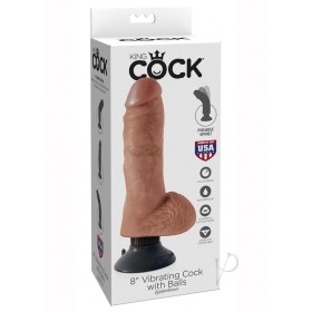 Kc 8 Vibrating Cock W/balls Tan