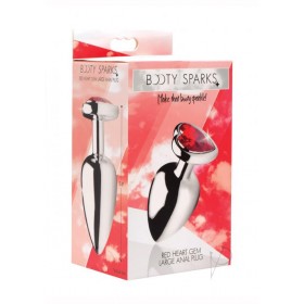 Booty Sparks Red Heart Anal Plug Lg