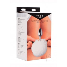 Tailz Fluffy Bunny Tail Anal Plug White