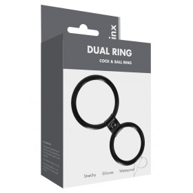 Linx Dual Ring Cock Ring Black Os