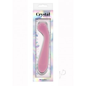 Crystal Glass G-spot Wand Pink