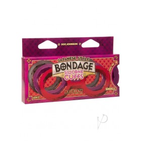 Japanese Bond Silicone Cuffs Sm Purple