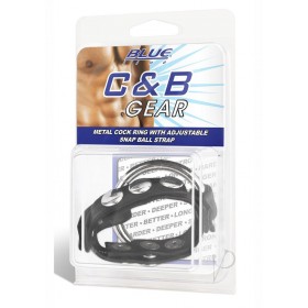Cb Gear Metal Cock Ring W/ball Strap