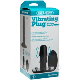 Vac U Lock Vibrating Plug W/remote