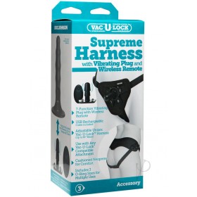 Vac U Lock Supreme Harness W/ Vibe Plug