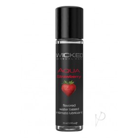 Wicked Aqua Strawberry Lube 1oz