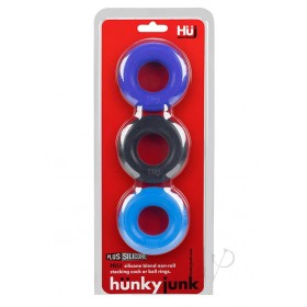Huj3 3pk C-ring Blue Multi