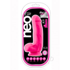 Neo Elite Dd Cock W/balls 7 Pink