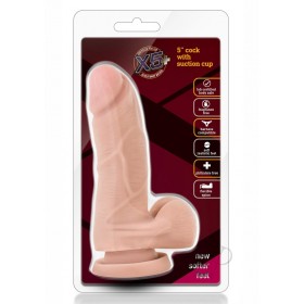 X5 Plus Cock W/suction Cup 5 Beige